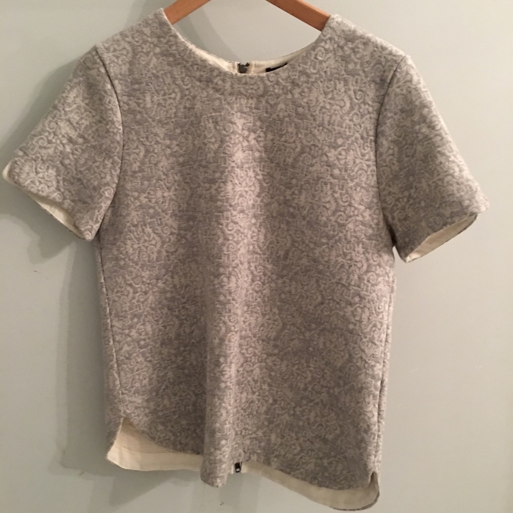 J Crew Jacquard blouse (M)